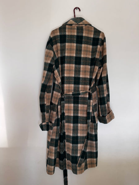 Green flannel winter gown - Size 40