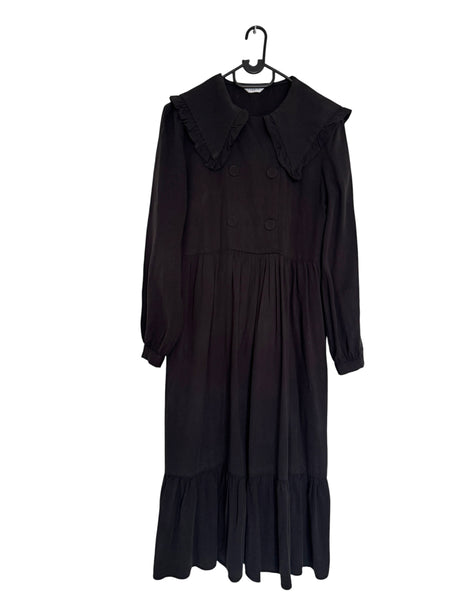 Black Peter Pan collar dress - Size 30