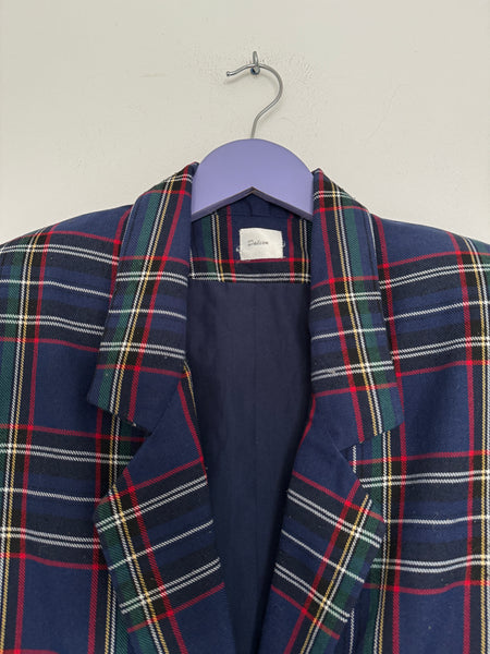 Blue tartan blazer - Size 34