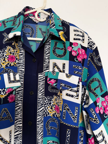 Blue vintage shirt - Size XL