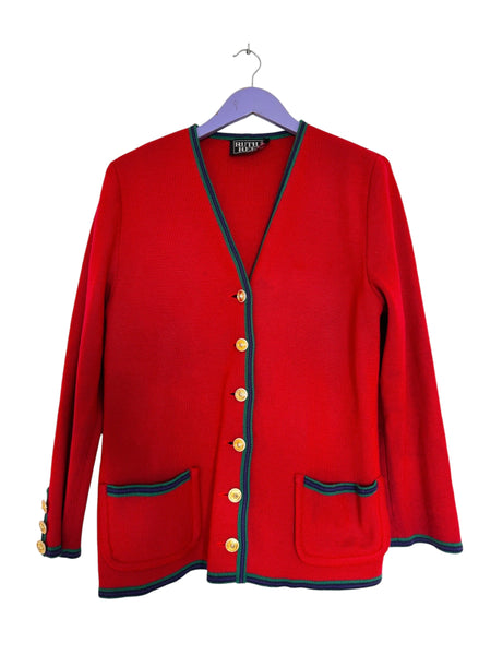 Red Ruth Reed cardigan - Size 14