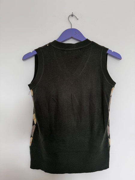 Green sweater vest - Size S/M