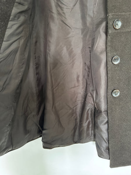 Chocolate brown coat - Size Medium