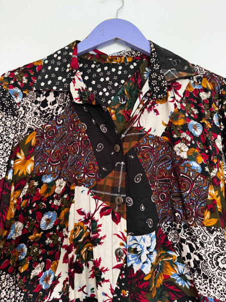 Maroon long length shirt - Size XXL