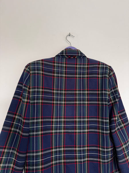 Blue tartan blazer - Size 34