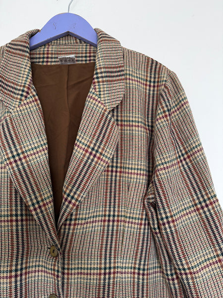 Brown check blazer - Size 20