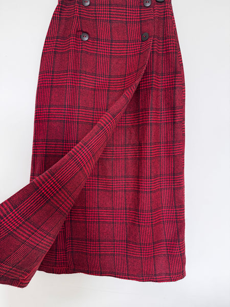 Red wrap skirt - Size 32
