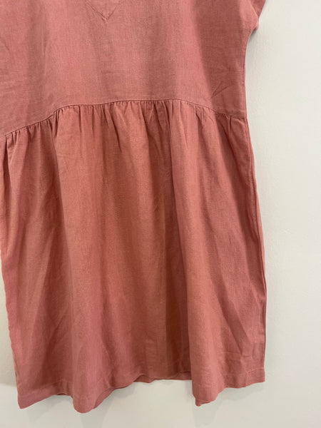 Mauve linen dress - Size 12