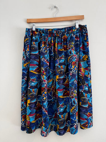 Blue vintage skirt - Size 16