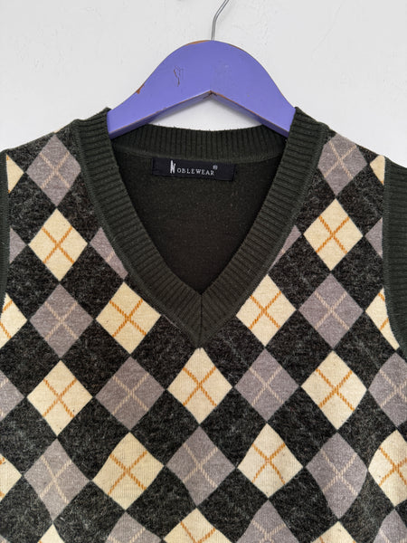 Green sweater vest - Size S/M