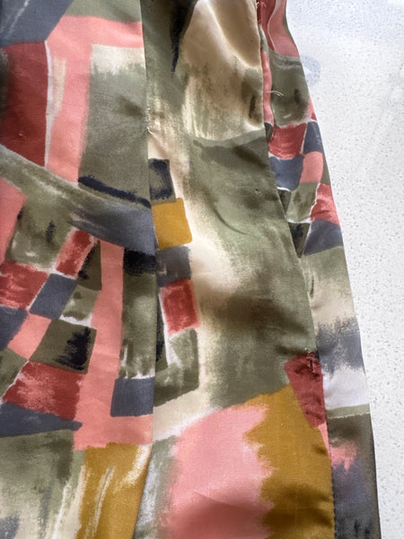 Patterned vintage dress - Size XXL/XXXL