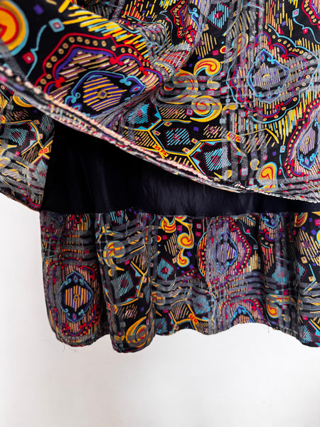 Black vintage skirt - Size Large