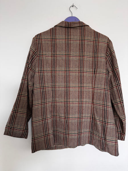 Brown check blazer - Size 20