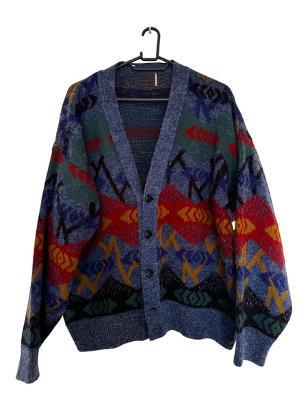 Blue grandpa cardigan - Size XL