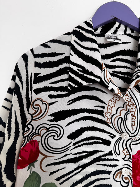 Zebra vintage top - Size Medium