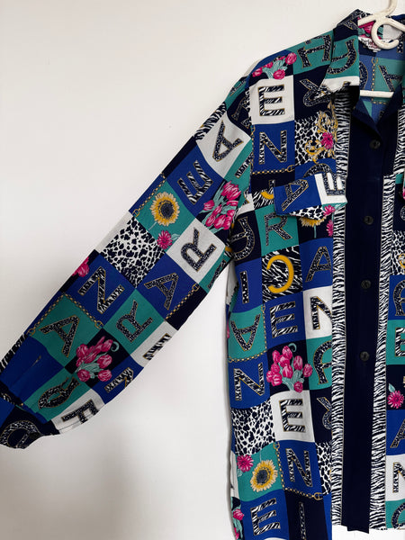 Blue vintage shirt - Size XL