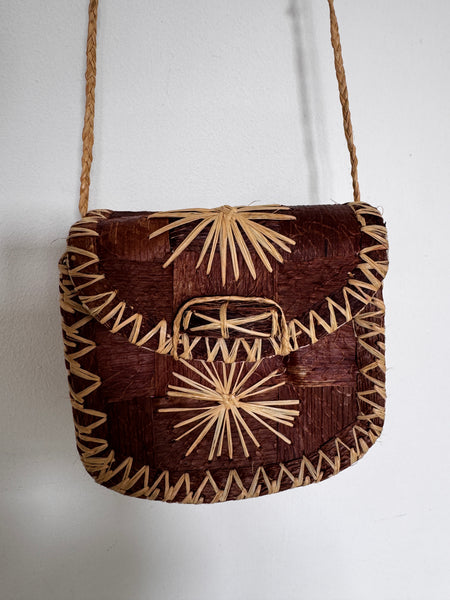 Rafia sling bag