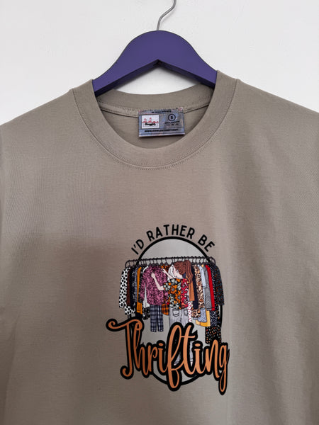 I’d rather be thrifting (sage)