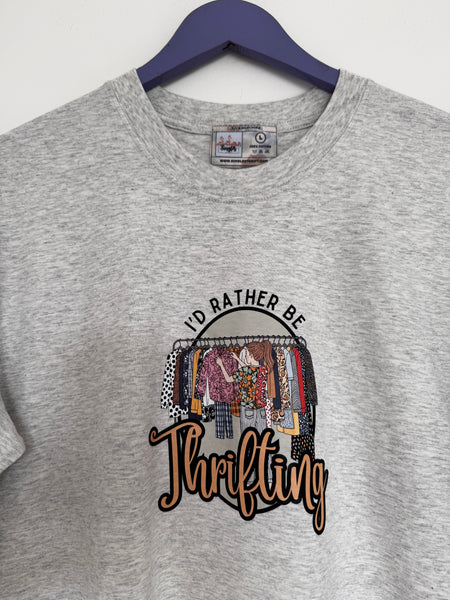 I’d rather be thrifting (grey)