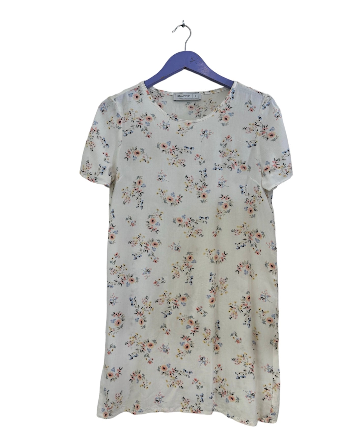 White floral dress - Size Small