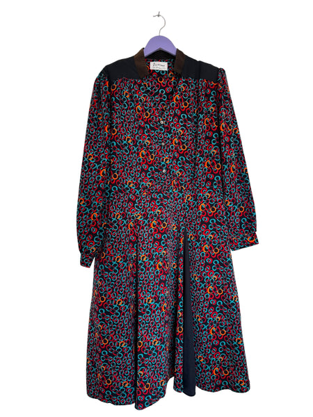 Black vintage dress - Size XL