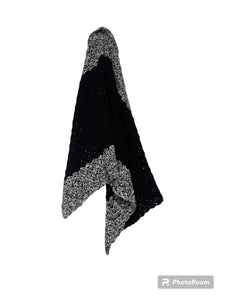 Black crotchet blanket