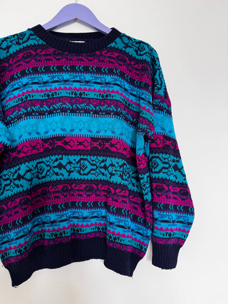 Blue vintage knit - Size XL