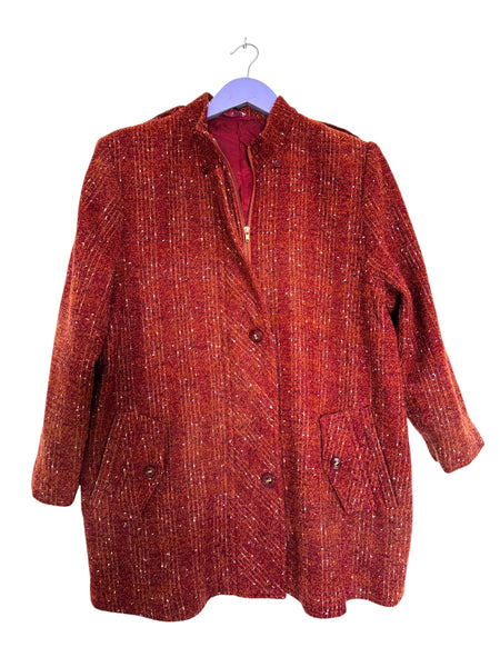 Burnt orange/red coat - Size Medium