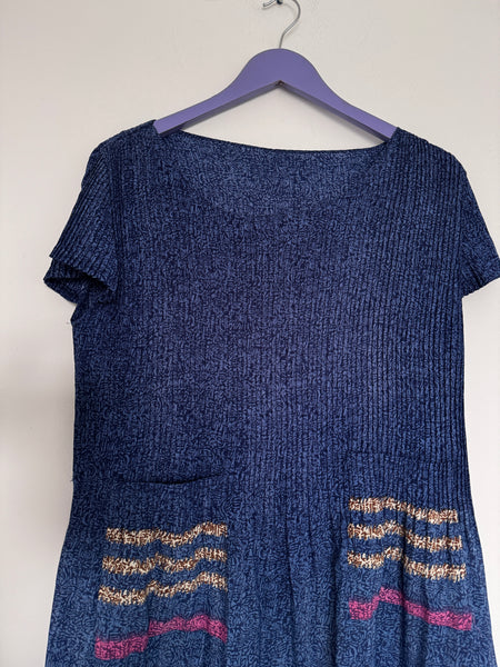 Blue vintage dress- Size XL