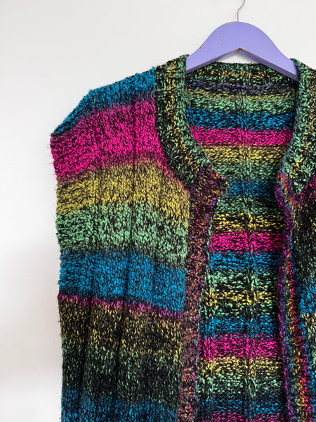 Rainbow sleeveless knit - Size M/L