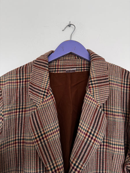 Brown check blazer - Size 20