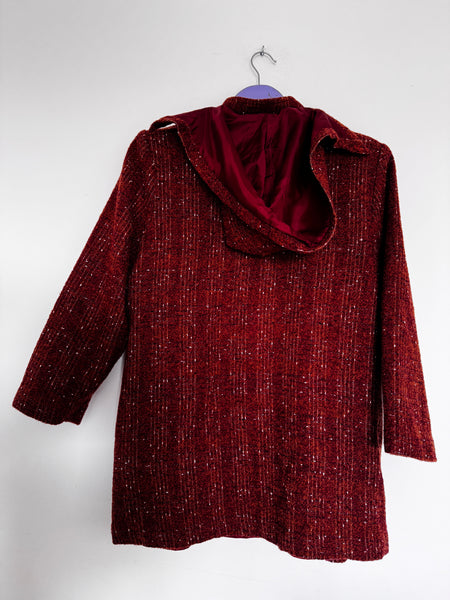 Burnt orange/red coat - Size Medium