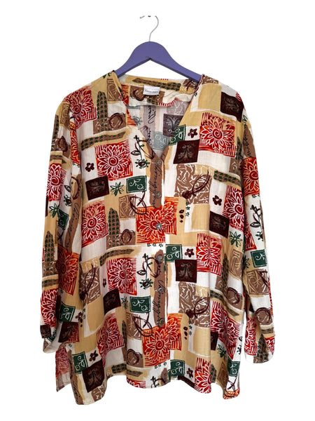 Viscose autumn blouse - Size 20