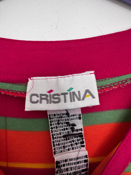 Pink striped T-shirt - Size Medium