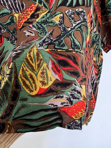 Vintage viscose top - Size XXL