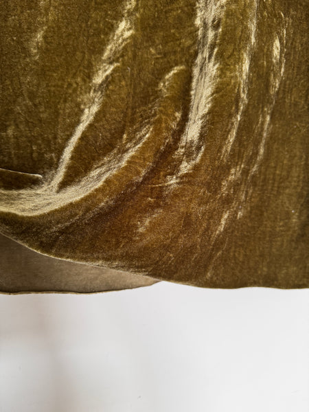 Olive velvet top - Size XL