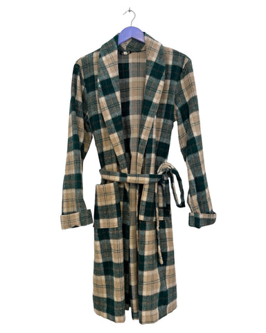 Green check gown - Size M/L