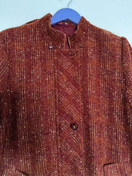Burnt orange/red coat - Size Medium