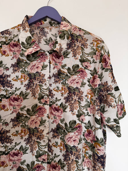 White rose shirt - Size 40