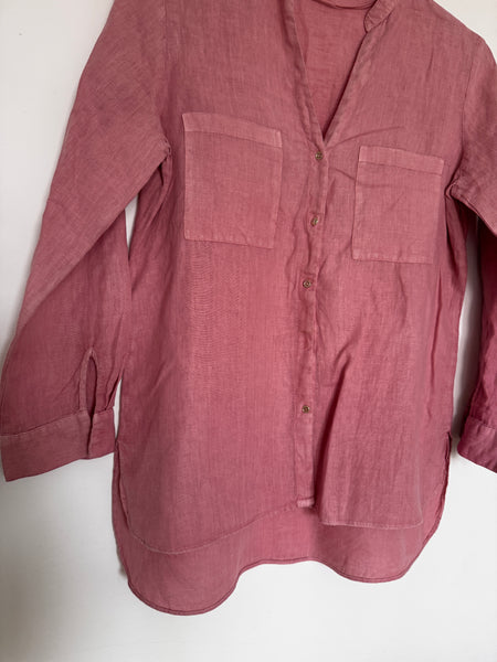 Blush linen top - Size Medium