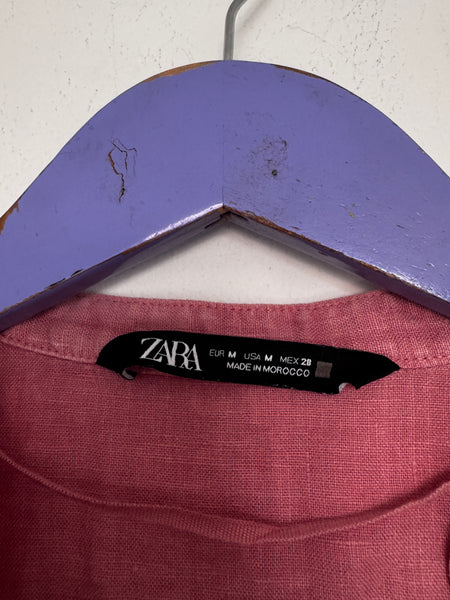 Blush linen top - Size Medium