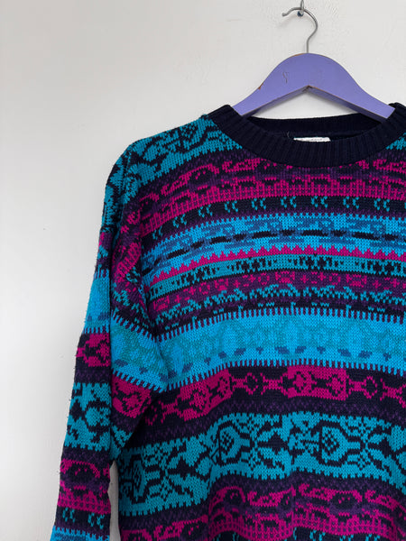 Blue vintage knit - Size XL