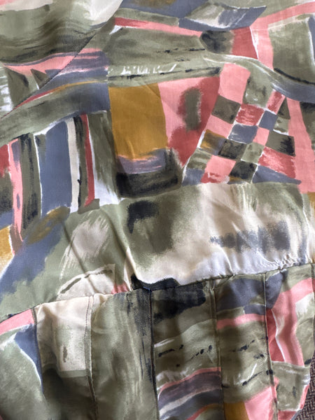 Patterned vintage dress - Size XXL/XXXL