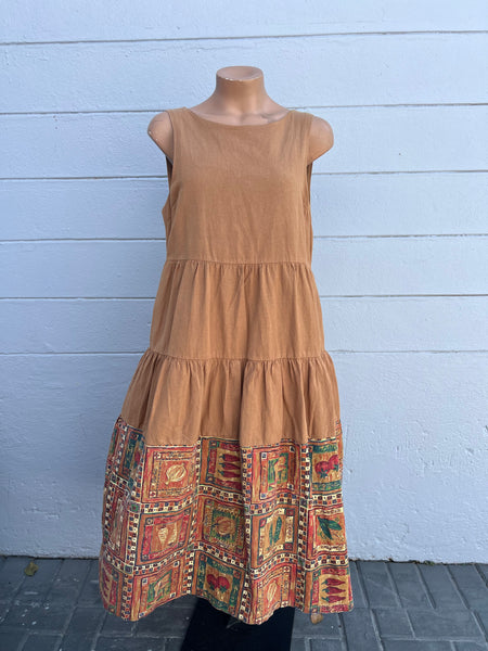 SO®️ Brown tier dress - Size 32