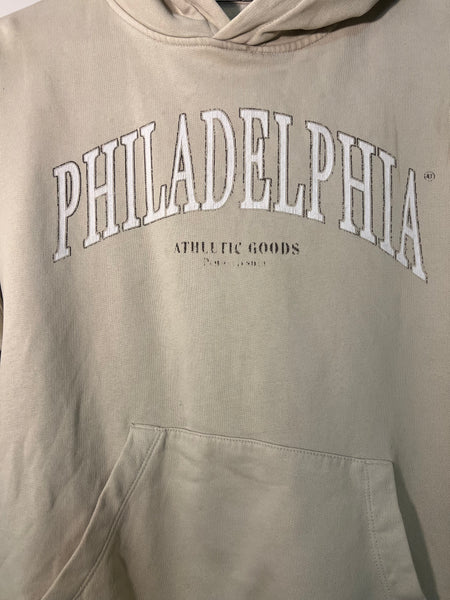 Cream Philadelphia hoodie - Size Small