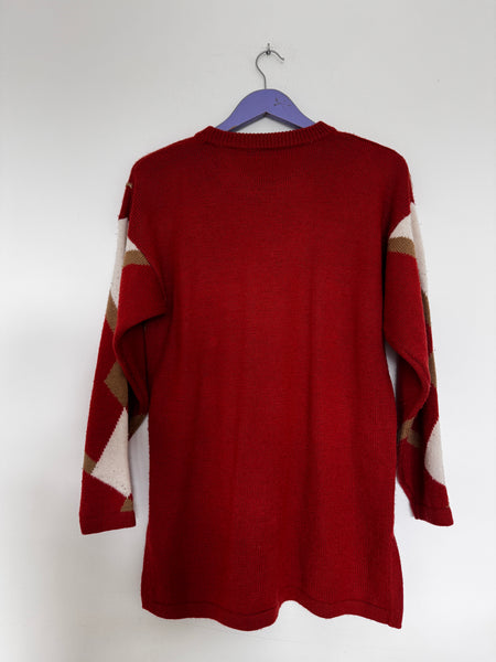 Burnt orange knit - Size Large