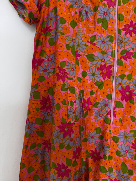 Tangerine zip dress - Size Large