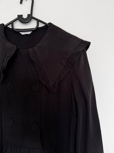 Black Peter Pan collar dress - Size 30