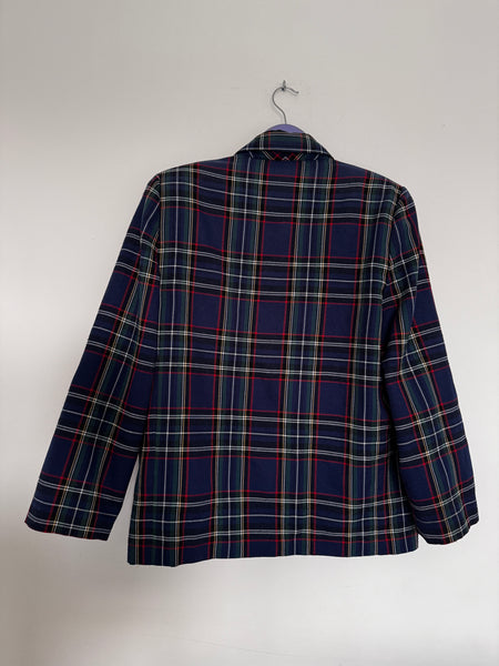 Blue tartan blazer - Size 34