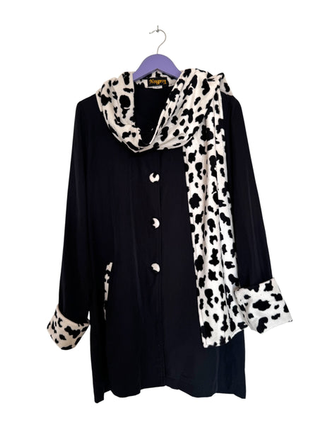 Cow print lightweight blazer - Size S/M